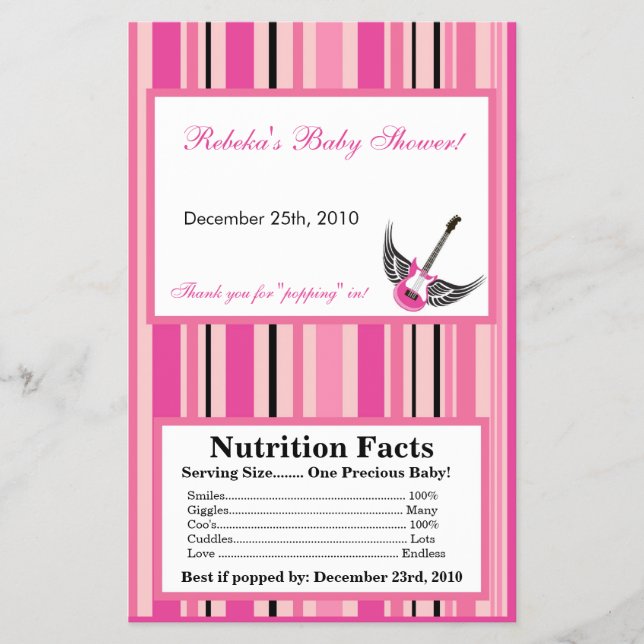 Microwave Popcorn Wrapper Girly Pink Punk Skull (Front)