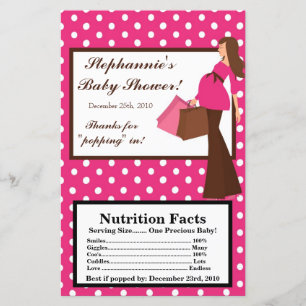 Microwave Popcorn Wrapper Pink Mod Mum Polka Dots