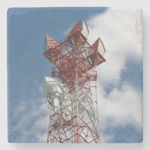 Microwave Telecommunications Towe Stone Coaster