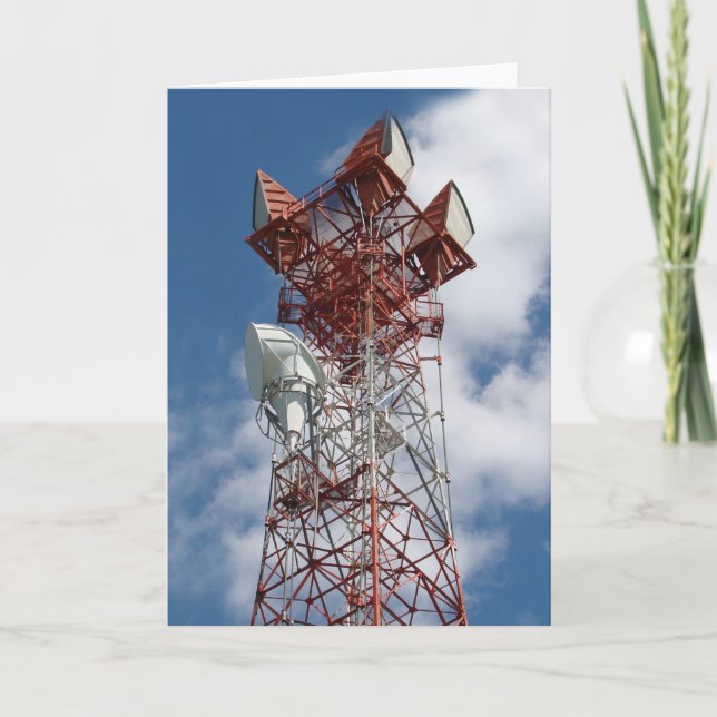 Microwave Telecommunications Tower Card (Front)