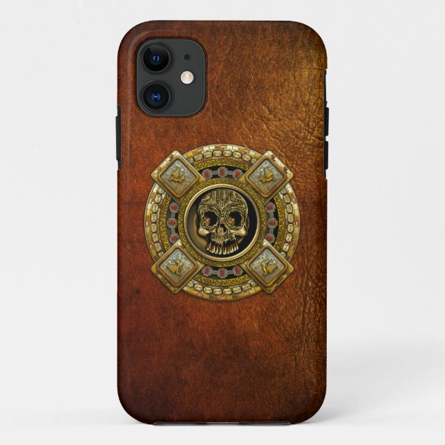 Mictlantecuhtli – Aztec God of Death Case-Mate iPhone Case (Back)