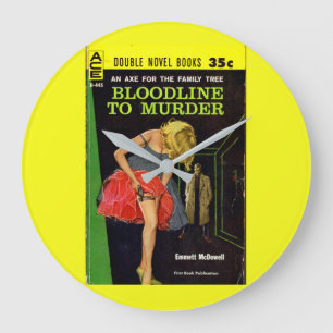 mid-1950s Bloodline to Murder pulp cover Large Clock