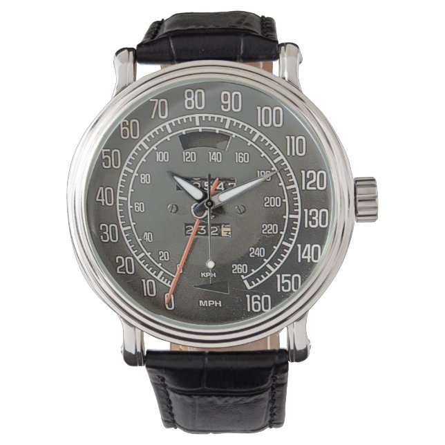 Mid 1970s Classic Sports Car Speedometer Watch (Front)