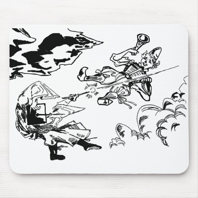 Mid-Air Battle Mousepad! Mouse Mat (Front)