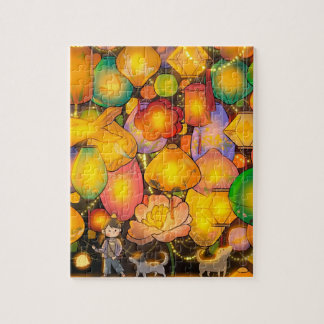 Mid-Autumn Festival brings lights to play Jigsaw Puzzle