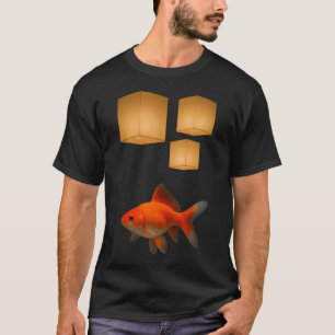 Mid autumn festival goldfish with lanterns isolate T-Shirt