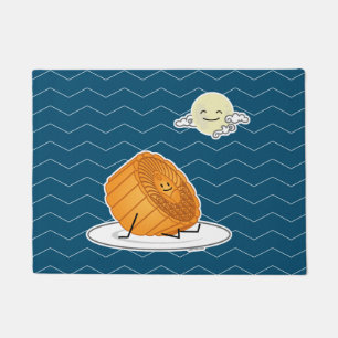 Mid Autumn Festival Moon cake lunar mooncakes past Doormat