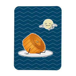 Mid Autumn Festival Moon cake lunar mooncakes past Magnet