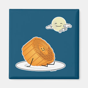 Mid Autumn Festival Moon cake lunar mooncakes past Magnet