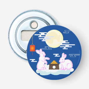 Mid Autumn Festival Moon Rabbit Mooncake Clouds Bottle Opener