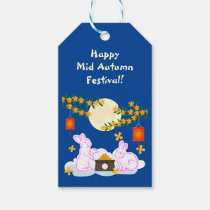 Mid Autumn Festival Moon Rabbit Mooncake Osmanthus Gift Tags