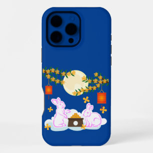 Mid Autumn Festival Moon Rabbit Mooncake Osmanthus iPhone 16 Pro Max Case