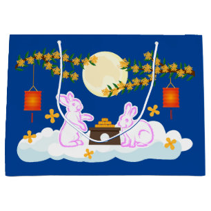 Mid Autumn Festival Moon Rabbit Mooncake Osmanthus Large Gift Bag