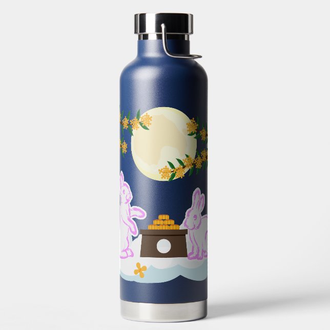 Mid Autumn Festival Moon Rabbit Mooncake Osmanthus Water Bottle (Left)