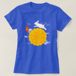 Mid Autumn Festival Mooncake Jumping Moon Rabbit T-Shirt