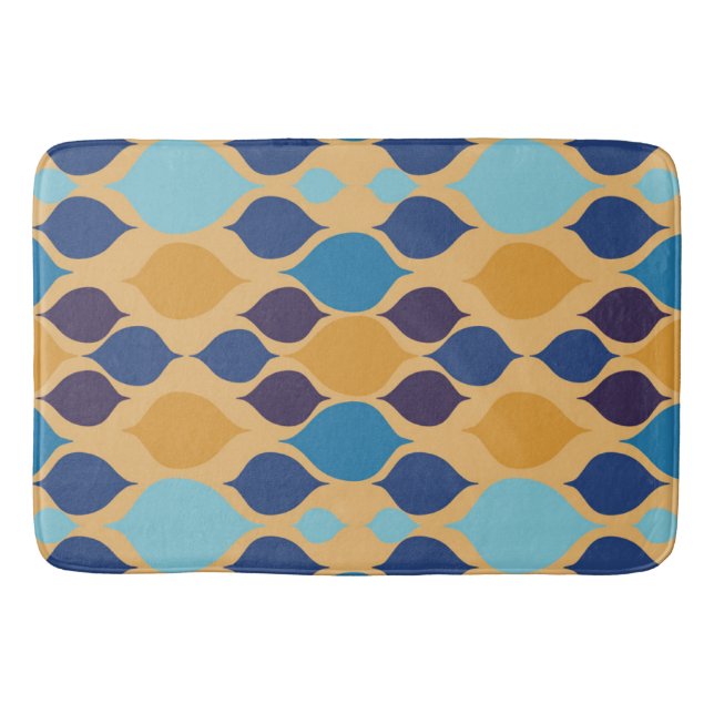Mid Century 1960s Geometric Bath Mat (Front)