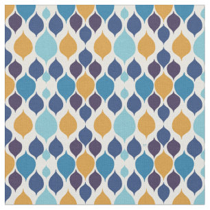 Mid Century 1960s Geometric Colourful Fabric