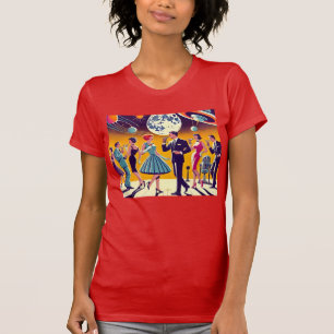 Mid Century 60s Space Age Cocktail Party T-Shirt