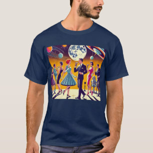 Mid Century 60s Space Age Cocktail Party T-Shirt