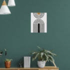 Mid Century Abstract Geometric Modern Minimalist