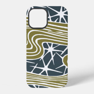 Mid century abstract modern Illustration - Beautif iPhone 12 Case