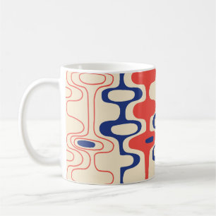 Mid-century abstract: modern seamless design. coffee mug