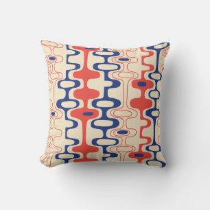 Mid-century abstract: modern seamless design. cushion