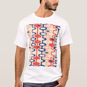 Mid-century abstract: modern seamless design. T-Shirt