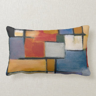 Mid Century Art Abstract Design Lumbar Cushion