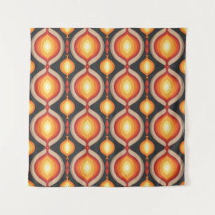 Mid-century art: abstract geometric background. tapestry