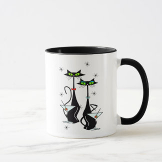 Mid Century Art Cats Mug