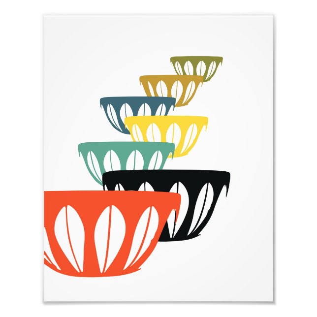 Mid Century Art, Modern Mid-Century Print, Photo Print (Front)