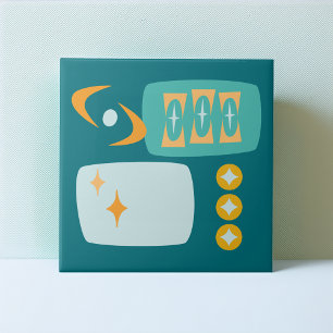 Mid Century Atomic Abstract Tile