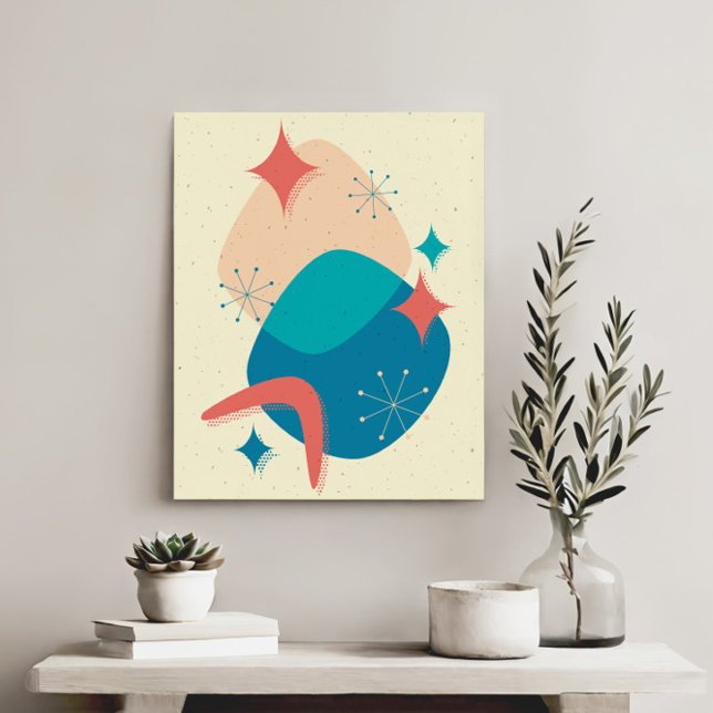 Mid Century Atomic Age Abstract  Canvas Print (Creator Uploaded)