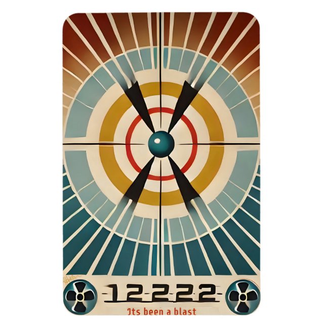 Mid Century Atomic Age Art Its Been A Blast Magnet (Vertical)