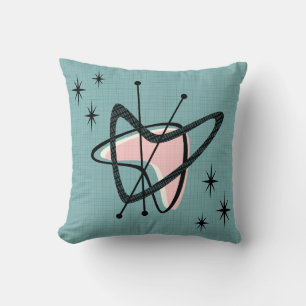 Mid Century Atomic Boomerangs and Starbursts Cushion