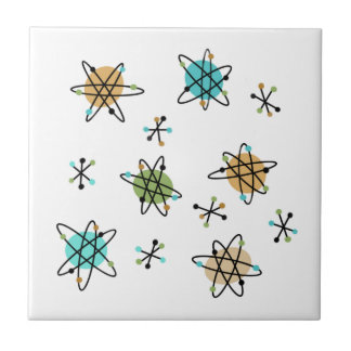Mid-Century Atomic Ceramic Tile