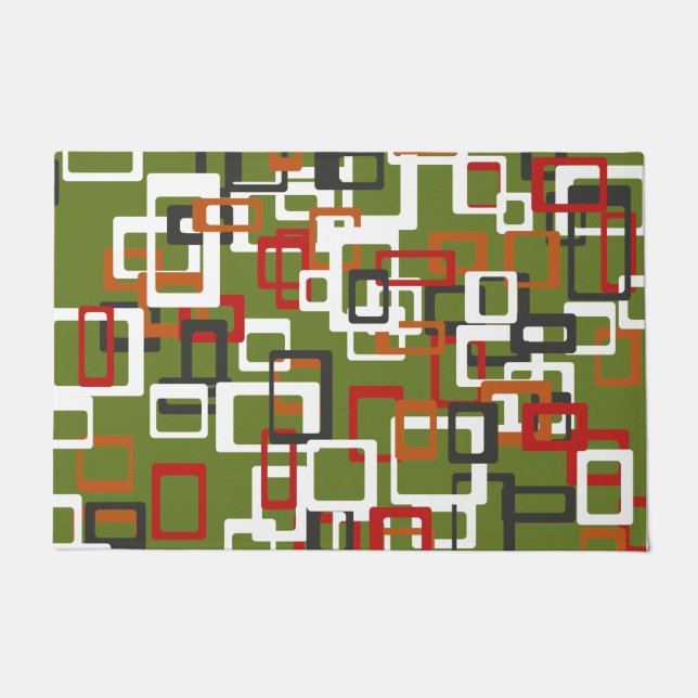 Mid Century Atomic Doormat (Front)