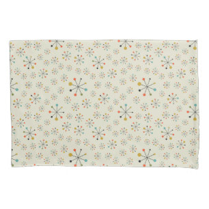 Mid-Century Atomic Inspired Pattern Pillowcase