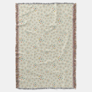 Mid-Century Atomic Inspired Pattern Throw Blanket
