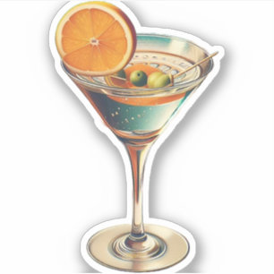 Mid Century Atomic Space Age Futuristic Martini