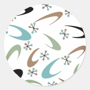 Mid-Century Atomic Stickers