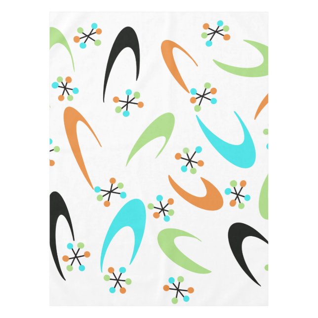 Mid-Century Atomic Tablecloth (Front)