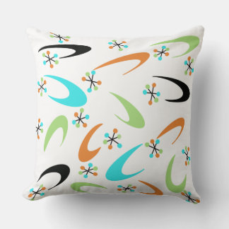 Mid-Century Atomic Throw Pillow