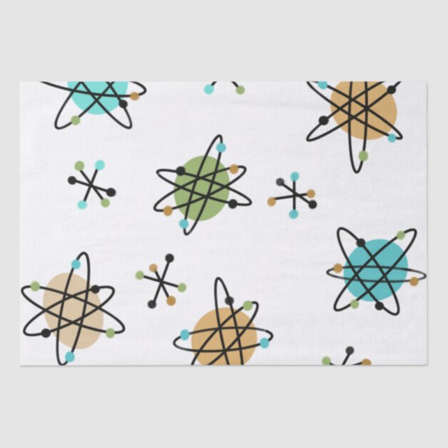 Mid-Century Atomic Tissue Paper (Front)
