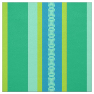 Mid-Century awning stripe - jade green Fabric