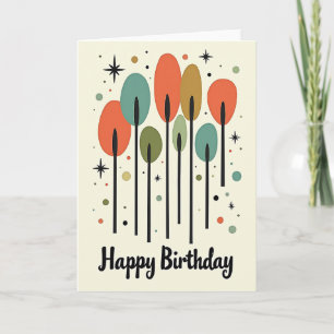 Mid Century Birthday Card