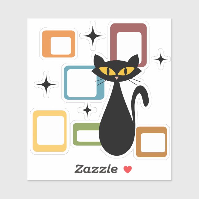 Mid Century black cat (Sheet)