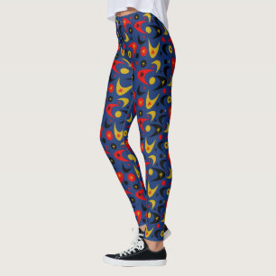 Mid-Century Boomerangs Leggings