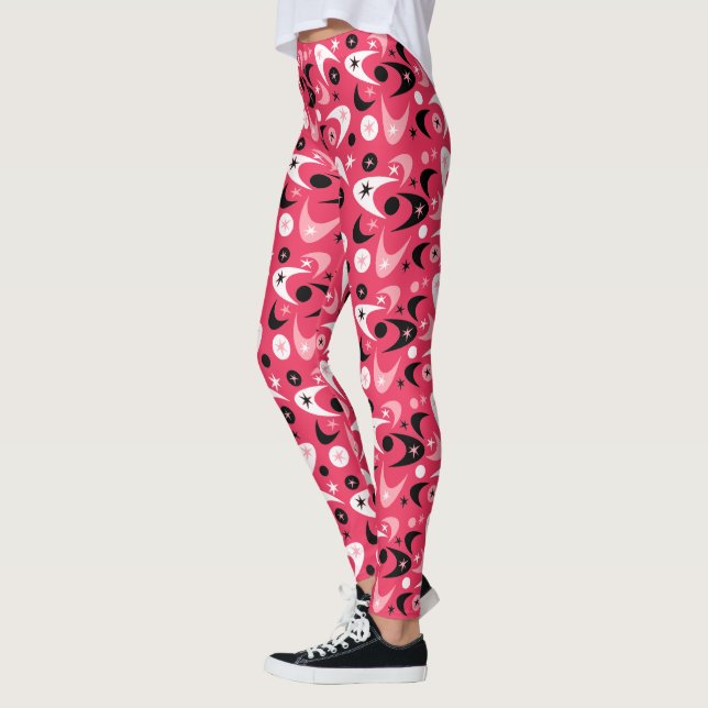 Mid-Century Boomerangs Leggings (Left)